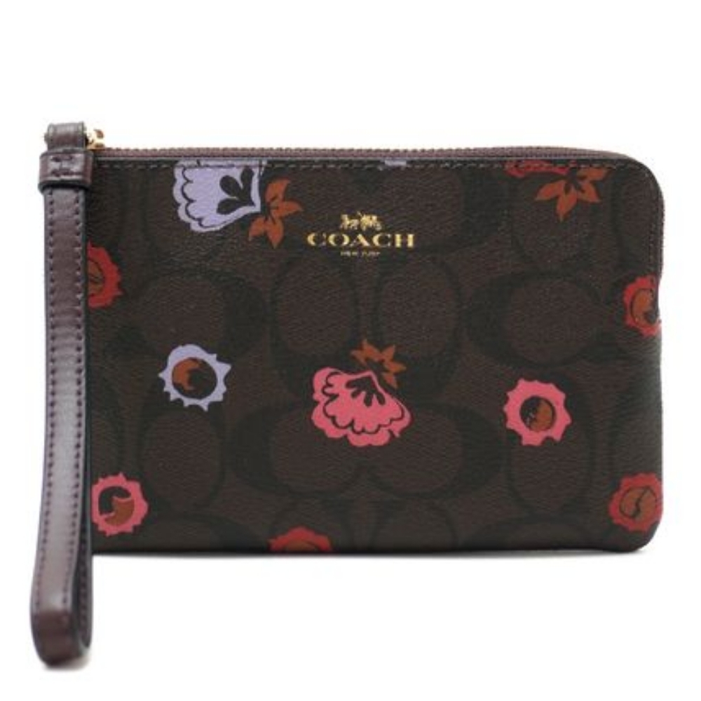 Coach Floral Wristlet